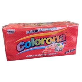 COLORONA TOVAGLIOLI CARTA ROSSO MONOVELO CM. 33x33 PZ. 140 COLORONA TOVAGLIOLI CARTA ROSSO MONOVELO CM. 33x33 PZ. 140