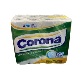 CORONA CARTA IGIENICA 24 ROTOLI 2 VELI PURA CELLULOSA CORONA CARTA IGIENICA 24 ROTOLI 2 VELI PURA CELLULOSA