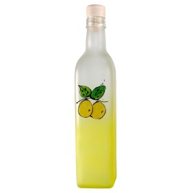 BOTTIGLIA MARY IN VETRO GIALLO SATINATO CON TAPPO CC. 750 BOTTIGLIA MARY IN VETRO GIALLO SATINATO CON TAPPO CC. 750