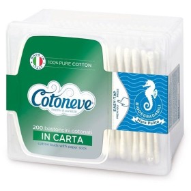 COTONEVE BASTONCINI COTONATI IN  SCATOLA PZ. 200 COTONEVE BASTONCINI COTONATI IN  SCATOLA PZ. 200
