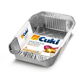 CUKI VASCHETTE DI ALLUMINO MONOPORZIONE CALDO SENZA COPERCHIO PZ. 2 CUKI VASCHETTE DI ALLUMINO MONOPORZIONE CALDO SENZA COPERCHIO PZ. 2