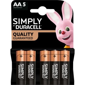 DURACELL SIMPLY BATTERIE STILO PZ. 5 NEW DURACELL SIMPLY BATTERIE STILO PZ. 5 NEW