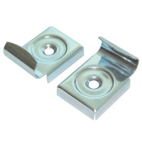 FERMASPECCHIO A PARETE ACCIAIO ZINCOCROMATO CON VITI PZ. 4 FERMASPECCHIO A PARETE ACCIAIO ZINCOCROMATO CON VITI PZ. 4