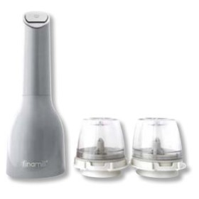 Finamill Macina spezie a batteria midnight Stone con due FinaPod Pro Plus