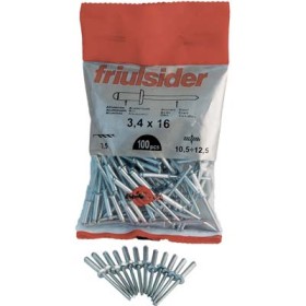 FRIULSIDER RIVETTO A STRAPPO ALLUMINIO MM 4,8x16 PZ. 100 FRIULSIDER RIVETTO A STRAPPO ALLUMINIO MM 4,8x16 PZ. 100