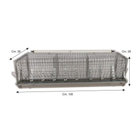 GABBIA CESTELLO PER CONIGLI INGRASSO POSTI 4 5 CM. 100 GABBIA CESTELLO PER CONIGLI INGRASSO POSTI 4 5 CM. 100