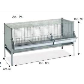 GABBIA PER POLLI E POLLETTI ANTITOPO CON GRIGLIA REGISTRABILE CM. 120x53x70h. GABBIA PER POLLI E POLLETTI ANTITOPO CON GRIGLIA REGISTRABILE CM. 120x53x70h.