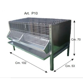 GABBIA PER PULCINI ANTITOPO CON GRIGLIA REGISTRABILE CM. 100x50x65h. GABBIA PER PULCINI ANTITOPO CON GRIGLIA REGISTRABILE CM. 100x50x65h.