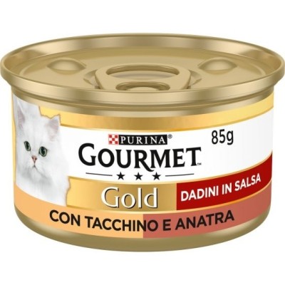 GOURMET GOLD DADINI PER GATTO GUSTO TACCHINO/ANATRA GR. 85