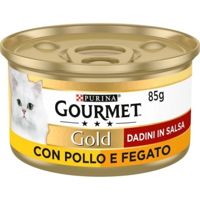 GOURMET GOLD GATTO A DADINI FEGATO/POLLO GR. 85
