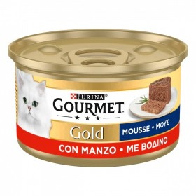 GOURMET GOLD MOUSSE CON Manzo GR. 85 GOURMET GOLD MOUSSE CON Manzo GR. 85