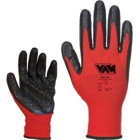 GUANTI DA LAVORO VAM RED MIX SPALMATO IN LATTICE CRINKLE TG. L - XL GUANTI DA LAVORO VAM RED MIX SPALMATO IN LATTICE CRINKLE TG. L - XL