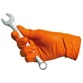 GUANTI MONOUSO IN NITRILE ARANCIO S/P NEW MED DIAMOND tg S - XL PZ. 50 GUANTI MONOUSO IN NITRILE ARANCIO S/P NEW MED DIAMOND tg S - XL PZ. 50