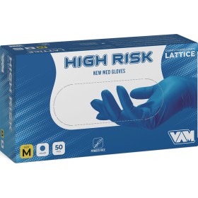 GUANTO MONOUSO IN LATTICE BLU S/P 18.5g NEW MED HIGH RISK TG M - XL GUANTO MONOUSO IN LATTICE BLU S/P 18.5g NEW MED HIGH RISK TG M - XL