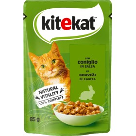 KITEKAT MANGIME PER GATTI CON CONIGLIO IN SALSA GR. 85 KITEKAT MANGIME PER GATTI CON CONIGLIO IN SALSA GR. 85