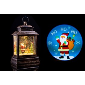 LANTERNA NATALIZIA BABBO NATALE A BATTERIA LUMINOSO CM. 16x8,8x26,5 LANTERNA NATALIZIA BABBO NATALE A BATTERIA LUMINOSO CM. 16x8,8x26,5