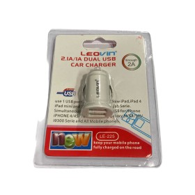 LEOVIN CARICABATTERIE DOPPIO USB PER AUTO 12 VOLT BIANCO LEOVIN CARICABATTERIE DOPPIO USB PER AUTO 12 VOLT BIANCO