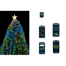 MANTELLO CON 400 MICROLED E CONTROLLER CON APPLICAZIONE WORDS CM. 240 MANTELLO CON 400 MICROLED E CONTROLLER CON APPLICAZIONE WORDS CM. 240