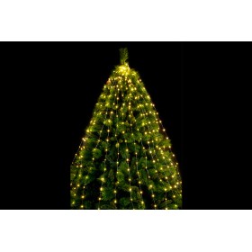 MANTELLO LUMINOSO PER ALBERTO DI NATALE CON 1500 MICROLED CALDA  MT. 2,5 CON 8 FUNZIONI MANTELLO LUMINOSO PER ALBERTO DI NATALE CON 1500 MICROLED CALDA  MT. 2,5 CON 8 FUNZIONI