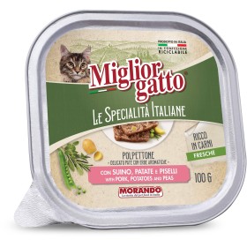MIGLIOR GATTO SPECIALITA ITALIANA PATE CON SUINO POLLO PISELLI GR. 100 MIGLIOR GATTO SPECIALITA ITALIANA PATE CON SUINO POLLO PISELLI GR. 100