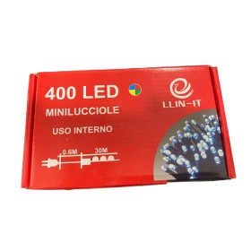 MINILUCCIOLE LED PER INTERNO ED ESTERNO 400 LUCI MULTICOLOR CON CONTROLLE MT. 30 MINILUCCIOLE LED PER INTERNO ED ESTERNO 400 LUCI MULTICOLOR CON CONTROLLE MT. 30