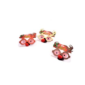 OCCHIALI CON CORNA DI RENNA E NASO ASSORTITO OCCHIALI CON CORNA DI RENNA E NASO ASSORTITO