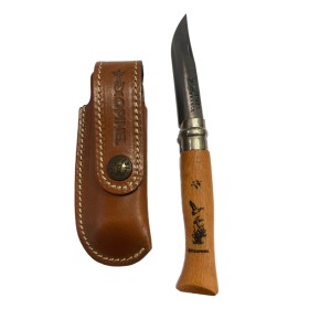 OPINEL COLTELLO CACCIA BECCACCIA N. 8 CARBONIO CON FORDERO OPINEL COLTELLO CACCIA BECCACCIA N. 8 CARBONIO CON FORDERO