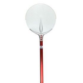 Pala Per pizza Cerutti mod.Tulip in alluminio anodizzato tonda cm. 33 con manico cm. 180 Pala Per pizza Cerutti mod.Tulip in alluminio anodizzato tonda cm. 33 con manico cm. 180