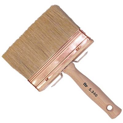 PENNELLESSA IN PURA SETOLA BIONDA 340 ITR MANICO IN LEGNO MM. 40X140x76