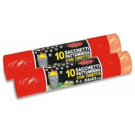 PETERPAN SACCHI PATTIMIERA PROFUMATO ROSSO CON MANIGLIE CM. 54x63 PZ. 10 PETERPAN SACCHI PATTIMIERA PROFUMATO ROSSO CON MANIGLIE CM. 54x63 PZ. 10