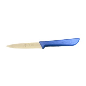 SANELLI JOLLY SPELUCCHINO SEGHETTATO MANICO AZZURRO LAMA INOX CM. 11