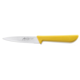 SANELLI JOLLY SPELUCCHINO SEGHETTATO MANICO GIALLO LAMA INOX CM. 11