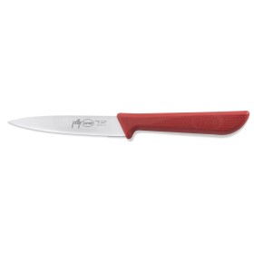 SANELLI JOLLY SPELUCCHINO SEGHETTATO MANICO ROSSO LAMA INOX CM. 11