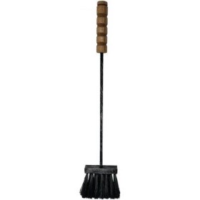 SCOPETTA PER CAMINO LUX IN FERRO BATTUTO LEGNO/NYLON CM. 60 SCOPETTA PER CAMINO LUX IN FERRO BATTUTO LEGNO/NYLON CM. 60