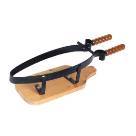 PANETTA STRINGI PORTA PROSCIUTTO IN METALLO CON BASE IN LEGNO CM. 62x20 PANETTA STRINGI PORTA PROSCIUTTO IN METALLO CON BASE IN LEGNO CM. 62x20