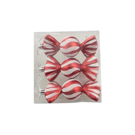 SET 3 CANDY PER DECORO NATALIZIO DI COLORE ROSSO CM. 12x11,5x4 SET 3 CANDY PER DECORO NATALIZIO DI COLORE ROSSO CM. 12x11,5x4