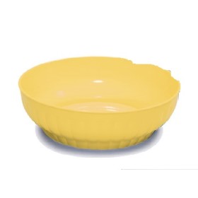 STEFANPLAST INSALATIERA IN PLASTICA COSTOLATE GIALLA PAGLIERINO cm. 34x11,5h. STEFANPLAST INSALATIERA IN PLASTICA COSTOLATE GIALLA PAGLIERINO cm. 34x11,5h.