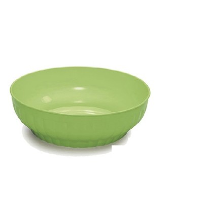 STEFANPLAST INSALATIERA IN PLASTICA COSTOLATE VERDE PRIMAVERA cm. 34x11,5h.