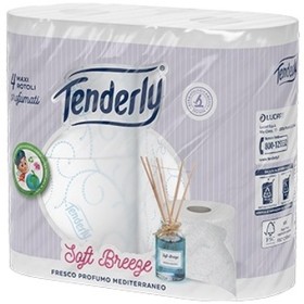 TENDERLY CARTA IGIENICA SOFT BREEZE 4 ROTOLI TENDERLY CARTA IGIENICA SOFT BREEZE 4 ROTOLI
