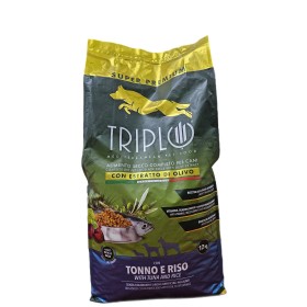TRIPLO MANGIME PER CANE CROCCHETTE TONNO E RISO KG. 12 TRIPLO MANGIME PER CANE CROCCHETTE TONNO E RISO KG. 12