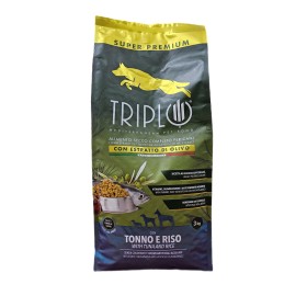 TRIPLO MANGIME PER CANE CROCCHETTE TONNO E RISO KG. 3 TRIPLO MANGIME PER CANE CROCCHETTE TONNO E RISO KG. 3