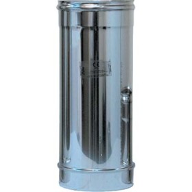 TUBO INOX PER CANNA FUMARIA AISI 304 CM. 50 DIAMETRO MM. 80 TUBO INOX PER CANNA FUMARIA AISI 304 CM. 50 DIAMETRO MM. 80