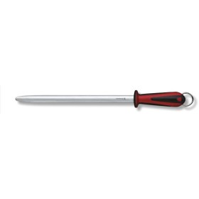 VICTORINOX ACCIAINO OVALE PER MACELLAIO DUAL GRIP MANICO ERGONOMICO ROSSO NERO CM. 30 VICTORINOX ACCIAINO OVALE PER MACELLAIO DUAL GRIP MANICO ERGONOMICO ROSSO NERO CM. 30