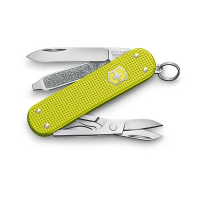 VICTORINOX MULTIUSO CLASSIC MM. 58 GUANCE ALOX STEEL GIALLO ELETTRICO LIMITED EDITION 2023