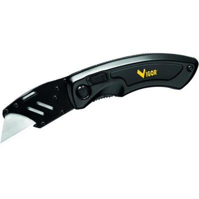 VIGOR COLTELLO SERRAMANICO MOD. V-SHARP TRAPEZIO mm. 175