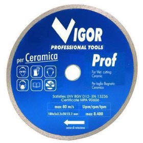 VIGOR DISCO DIAMANTATO C. CONTINUA CERAMICA BLU MM. 180x22 VIGOR DISCO DIAMANTATO C. CONTINUA CERAMICA BLU MM. 180x22