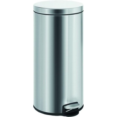 VIGOR PATTUMIERA A PEDALE INOX 30 LITRI CM. 29x65h.