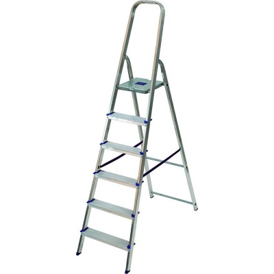 VIGOR SCALA ERCOLE LEGGERA PER CASA IN ALLUMINIO 6 GRADINI