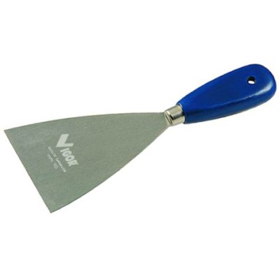 VIGOR SPATOLA PER STUCCATORE CON MANICO IN LEGNO BLU MM. 90
