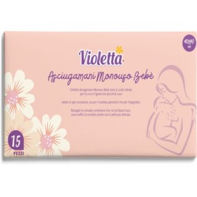 VIOLETTA ASCIUGAMANO MONOUSO PER BEBE CM. 40x40 PZ. 15 VIOLETTA ASCIUGAMANO MONOUSO PER BEBE CM. 40x40 PZ. 15